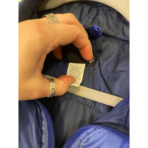 Patagonia Puff Ball Vest Blueberry Bright Purple Puffball Size Medium - Picture 6 of 6